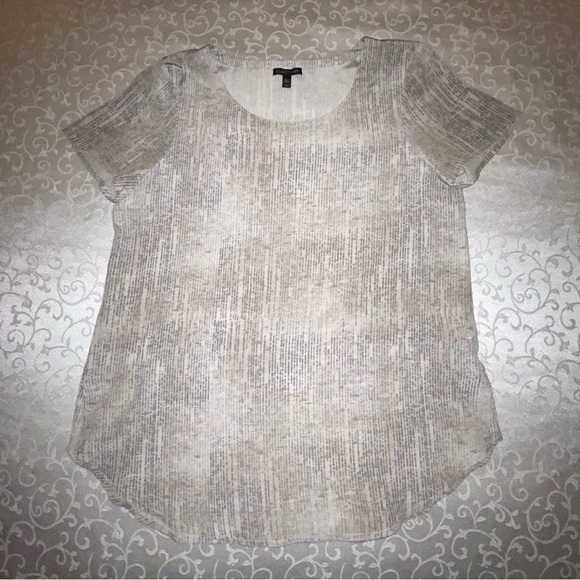 Eileen Fisher Silk Ballet Neck Short Sleeve T-Shirt Blouse  Size M - Picture 10 of 14